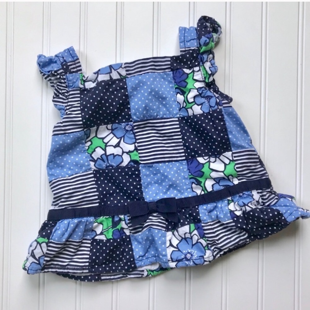 •Gymboree• patchwork peplum tank